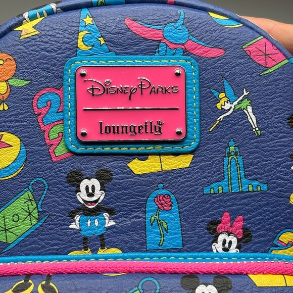 Loungefly Disney Parks Mini Backpack Disneyland 2024 Mickey Minnie Icons NWOT main image 11
